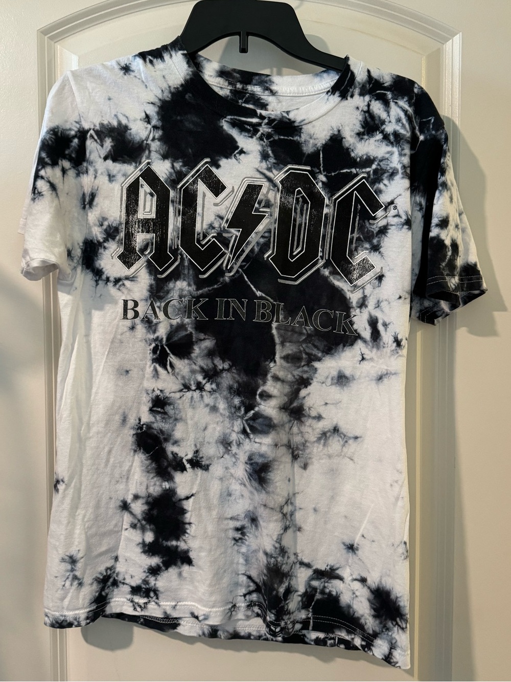 AC/DC Back in Black Tie-Dye T-Shirt
Unisex size small